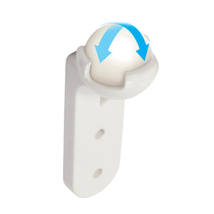 Camco Awning Door Roller Ball with Screen Door Slider & Mounting Hardware, White