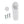 Camco Awning Door Roller Ball with Screen Door Slider & Mounting Hardware, White