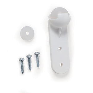 Camco Awning Door Roller Ball with Screen Door Slider & Mounting Hardware, White