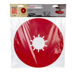 EAZ LIFT 44678 12 Inch Premium Fifth Wheel Lube Plate for Trailers & Towing, Red