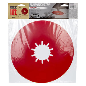 EAZ LIFT 44678 12 Inch Premium Fifth Wheel Lube Plate for Trailers & Towing, Red