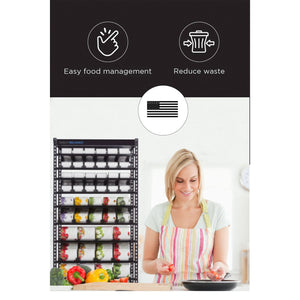 Shelf Reliance Maximizer Large Can Rotation Organizer Supports Up To 112 Cans