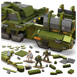 MEGA Halo UNSC Elephant Sandset Tank Building Toy Set w/ 5 Micro Action Figures