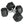 HolaHatha Iron Hexagonal Cast Exercise 25 lb Dumbbell Weights w/Contoured Grips