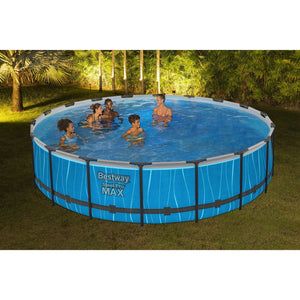Bestway Steel Pro MAX 18' x 48" Round Above Ground Pool Set w/LED Light & Remote