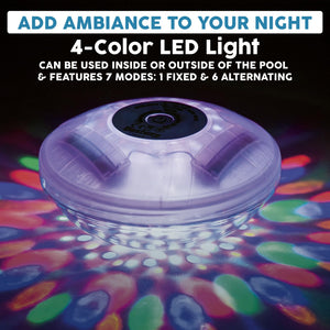 Bestway Flowclear Battery Powered Floating 5 Color LED Pool Light Accessory