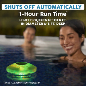 Bestway Flowclear Battery Powered Floating 5 Color LED Pool Light Accessory