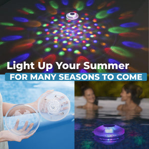 Bestway Flowclear Battery Powered Floating 5 Color LED Pool Light Accessory