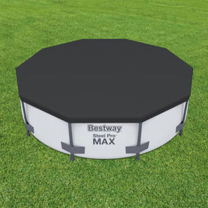 Bestway Flowclear Round 10' Pool Cover for Above Ground Frame Pools (Cover Only)