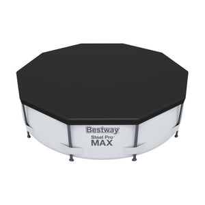 Bestway Flowclear Round 10' Pool Cover for Above Ground Frame Pools (Cover Only)