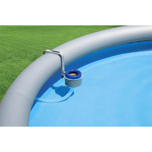 Bestway Flowclear Wall Mounted Automatic Swimming Pool Surface Skimmer, White