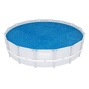 Bestway Flowclear 15 Feet Round Above Ground Pool Solar Pool Cover Only, Blue