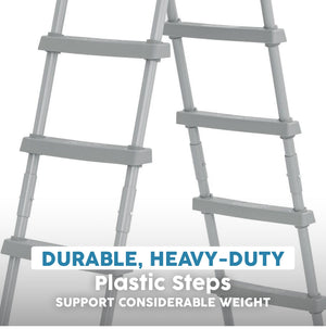 Bestway Flowclear 52 Inch Heavy Duty Metal A Frame Above Ground Pool Ladder