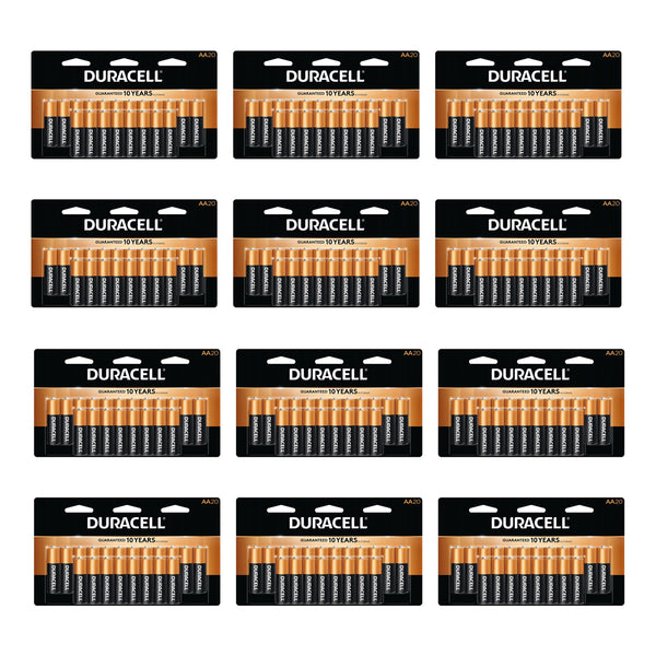 DURACELL Duralock AA 1.5 Volt Alkaline Batteries for Exclusive Power (240 Pack)