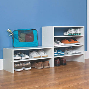 ClosetMaid 24 Inch Wide Horizontal Stackable Closet Storage Organizer, White - TRAPSKI
