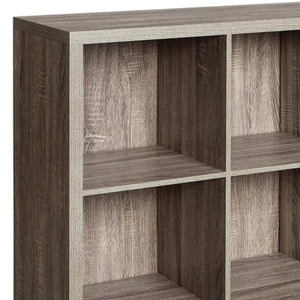 ClosetMaid 9 Cube Storage Shelf Bookshelf Home Organizer with Back Panel, Gray