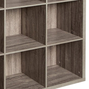 ClosetMaid 9 Cube Storage Shelf Bookshelf Home Organizer with Back Panel, Gray - TRAPSKI