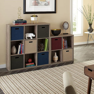 ClosetMaid 9 Cube Storage Shelf Bookshelf Home Organizer with Back Panel, Gray - TRAPSKI