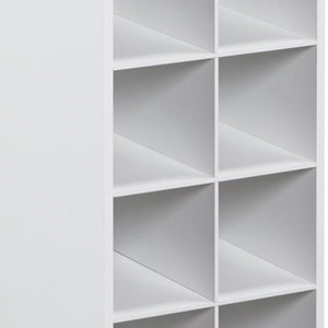 ClosetMaid 10 Cube Stackable Wooden Home or Office Storage Organize Unit, White - TRAPSKI