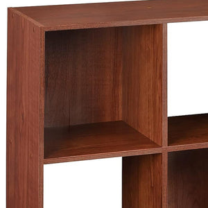 ClosetMaid 9 Cube Cubby Wood Open Bookcase Display Shelf Organizer, Dark Cherry - TRAPSKI