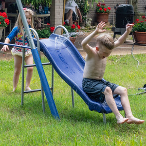 XDP Recreation Aqua Play Outdoor Park with Super Disc Swing and Water Wave Slide - TRAPSKI