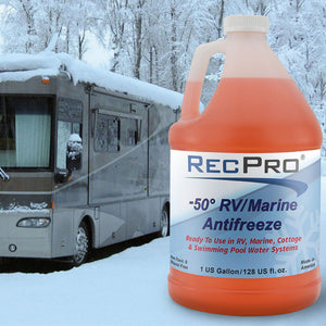 RecPro Ready to Use RV Antifreeze, -50 Degree Fahrenheit Protection, 1 Gallon - TRAPSKI