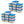 Homz Snaplock 6 Qt Stackable Plastic Storage Container w/Lid, Blue (20 Pack)