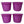 Homz 17 Gallon Indoor Outdoor Storage Bucket w/ Rope Handles, Orchid (4 Pack)