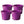 Homz 17 Gallon Indoor Outdoor Storage Bucket w/ Rope Handles, Orchid (4 Pack)