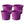 Homz 17 Gallon Indoor Outdoor Storage Bucket w/ Rope Handles, Orchid (4 Pack)