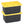 Homz 15 Gallon Durabilt Storage Container with Snap Lid, Black/Yellow (4 Pack)