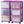 Homz Plastic 3 Drawer Medium Storage Container Tower, Purple Frame (2 Pack)
