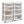 Homz Clear Plastic 4 Drawer Medium Storage Container Tower, White Frame (2 Pack)