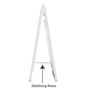 Plasticade 1225W SimpoSign II Outdoor Plastic Sign Frame with Handle, White - TRAPSKI