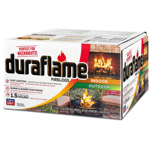 Duraflame 2.5lbs Indoor Outdoor Fireplace Pit Firelog 4.5 Hr Burn Time (18 Pack)