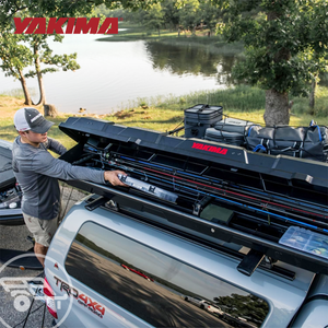 Yakima TopWater Enclosed Rooftop Fishing Rod Box Compatible w/ EasyRider Trailer