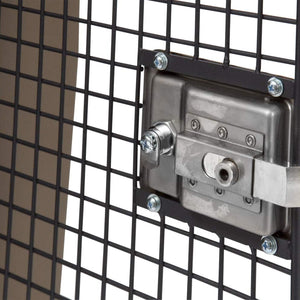 Dakota 283 G3 Medium Easy to Clean Dog Kennel w/ Handle & Latching Door, Olive