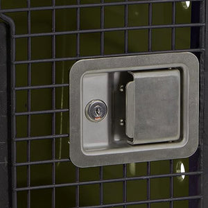 Dakota 283 G3 Small Easy To Clean Dog Kennel w/ Handle & Latching Door, Olive