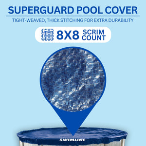 Swimline Hydrotools Super Guard Winter Cover for 12x24' Above Ground Oval Pools