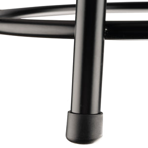 National Public Seating 6200 Series 18" Steel Stool Supports 500 Pounds, Black