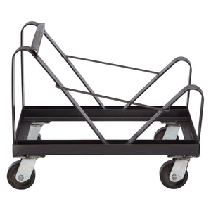 NPS Powder Coated Steel Stackable Chair Dolly for 40 8500 Series Chairs, Black