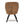 JOMEED Cushioned Swivel Armchair with Rubberwood Legs for Home and Office, Brown