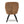 JOMEED Cushioned Swivel Armchair with Rubberwood Legs for Home and Office, Brown