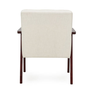 JOMEED Modern Accent Chair with Upholstered Wooden Frame and Fabric Cushion