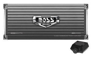 Boss AR4000D Armor 4000W Monoblock Class D Car Audio Amplifier Amp and Remote - TRAPSKI