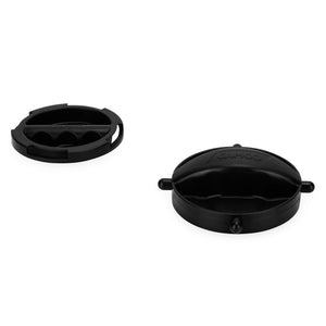 Camco 39753 Plastic RV Sewer Hose Connection Replacement Storage Caps, Black
