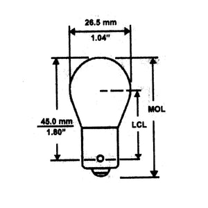 Camco 54788 Replacement 1141 Style Backup Light Bulbs for Auto or RV, (10 Pack)