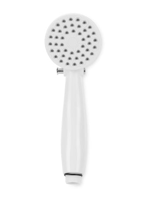 Camco 44023 Round Shower Head with On and Off Switch for RVs and Boats, White