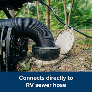 Camco 39312 4 x 3 Inch RV Sewer Hose Rubber Donut Seal for Sewer Inlets, Black