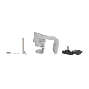 Camco Pontoon Boat Flagpole Mount with Screws & Mounted Hardware, Brushed Nickel